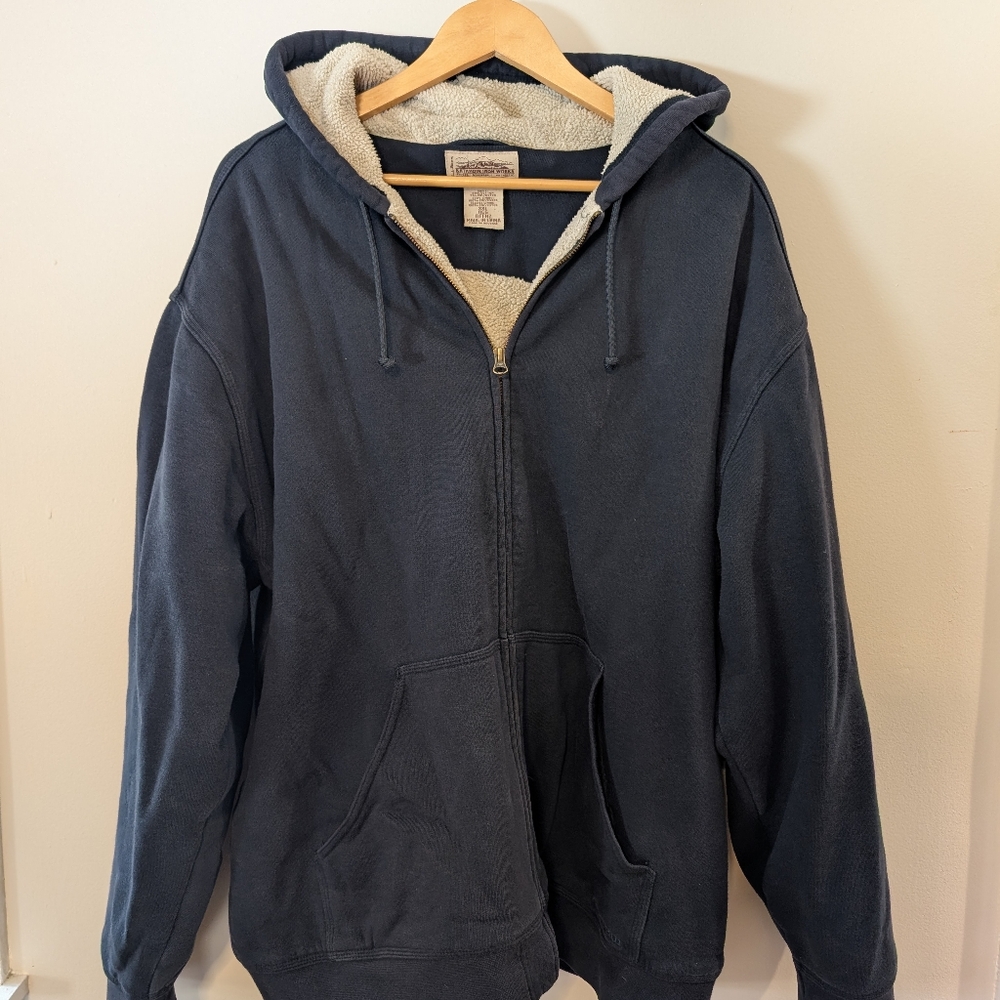 LL Bean Katahdin Men's Navy Blue Hoodie Sweater